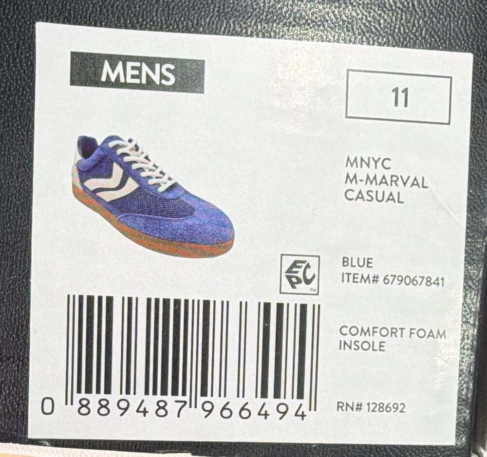 Madden NYC M-Marval Casual Blue Sneakers Size 11